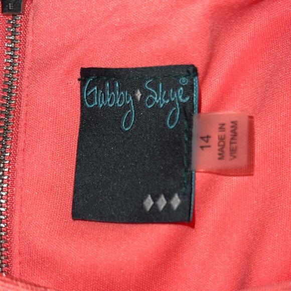 NWT Gabby Skye - Women's Size 14 Dress - Sleeveless Lace Fit & Flare Back Zip - Picture 4 of 16